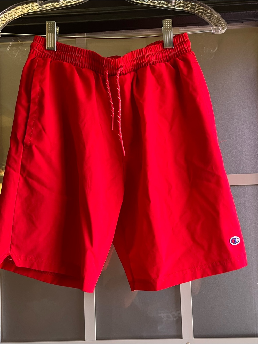 Kids Champion Red Kids Athletic Shorts